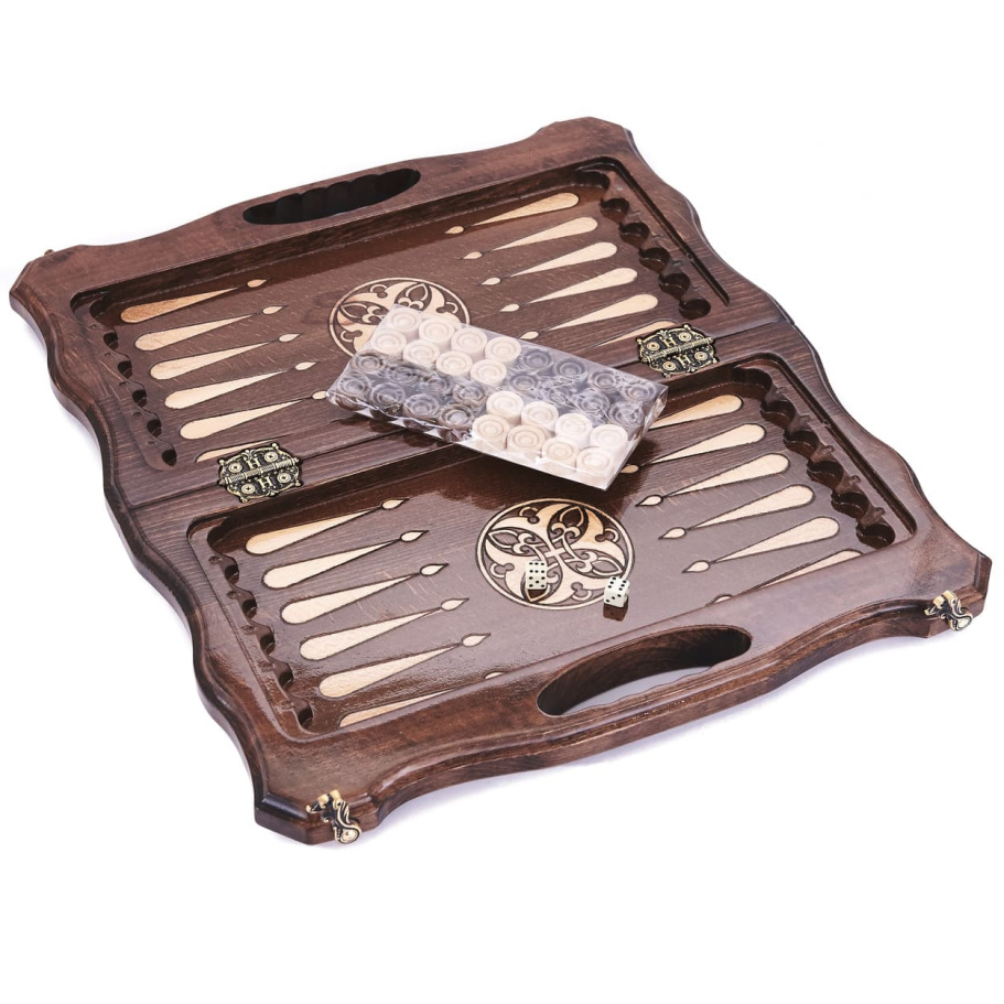 Шахматы + нарды резные "Defent" 40, Harutyunyan купить в Москве