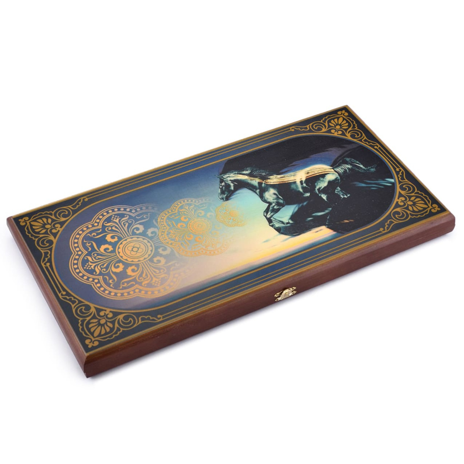 Нарды Пермские Вороной Конь, средние 50 Нарды Пермские Вороной Конь, средние 50