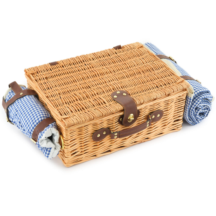 Корзина для пикника "Кассандра" (на 4 персоны) с пледом купить в Москве