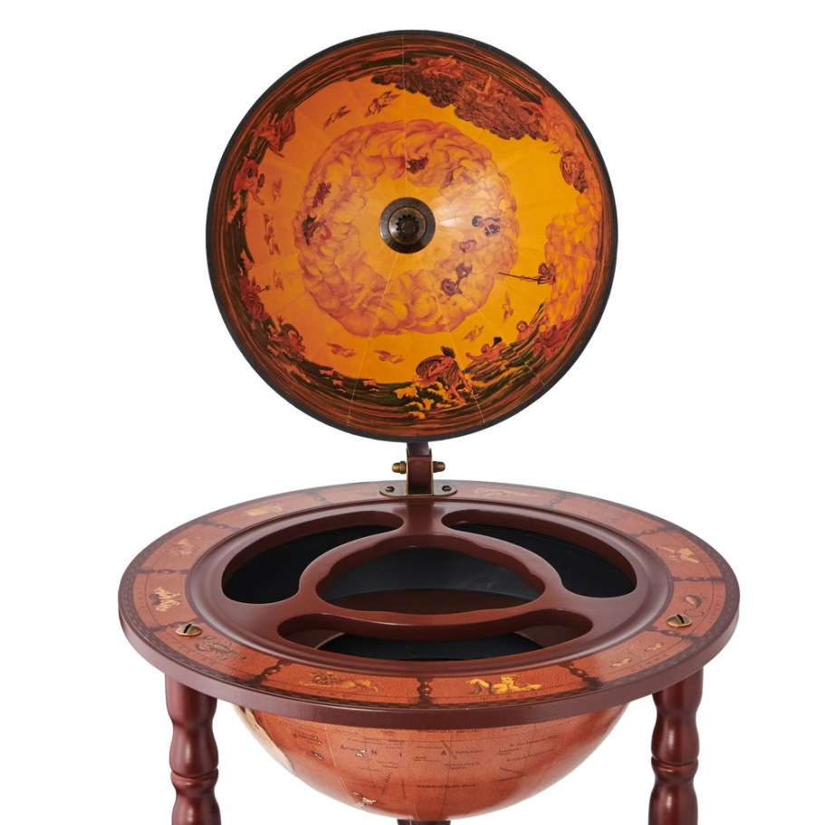 Глобус бар напольный "Возрождение" сфера 33 см купить в Москве