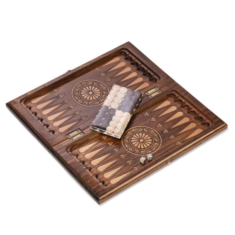 Нарды резные Рэкто "Герб России" малые 40, Harutyunyan купить в Москве