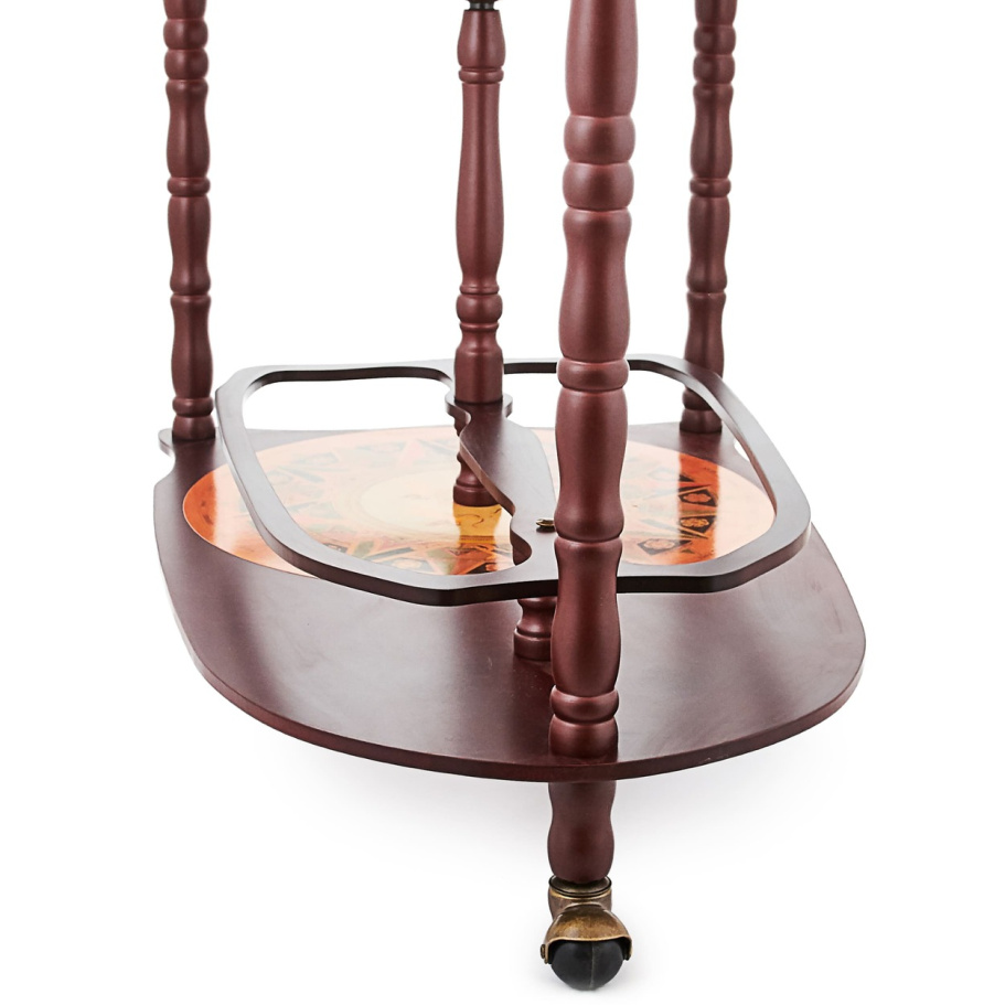 Глобус бар напольный со столом "Азимут" сфера 33 см купить в Москве