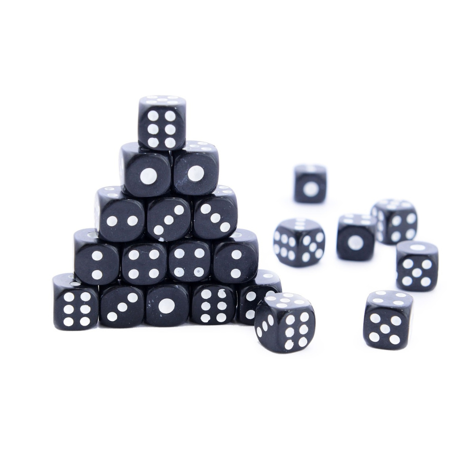 Кости игральные "Стандарт" пластик, черные, 15 мм (2 шт.) купить в Москве Кости игральные "Стандарт" пластик, черные, 15 мм (2 шт.) купить в Москве