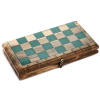 Шахматы + нарды резные "Нефрит" 30 купить в Москве