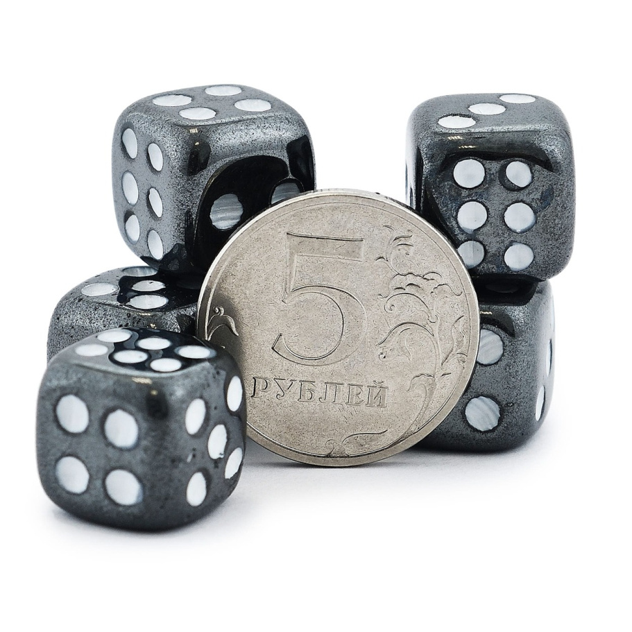 Кости игральные "Гамма" камень, серый, 15 мм (2 шт.) купить в Москве Кости игральные "Гамма" камень, серый, 15 мм (2 шт.) купить в Москве