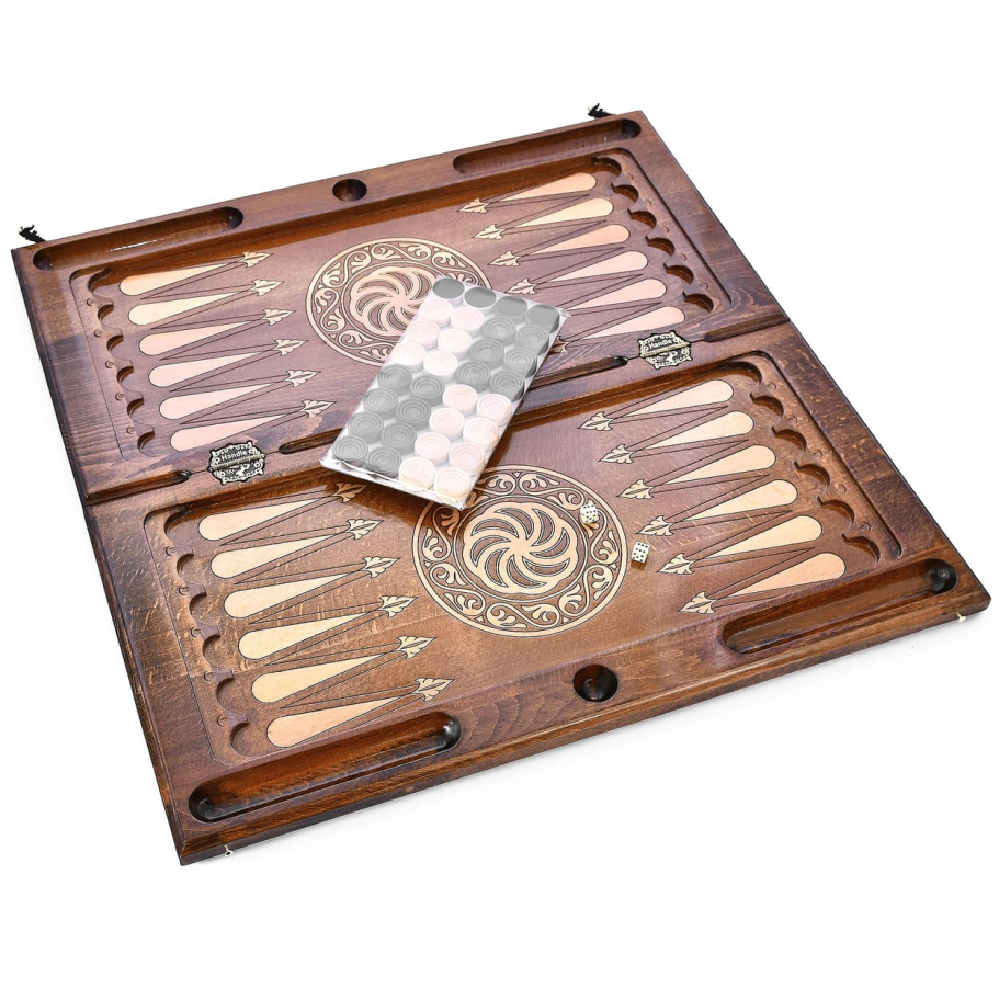 Нарды резные Рэкто "Орбита"  большие 60, Harutyunyan купить в Москве