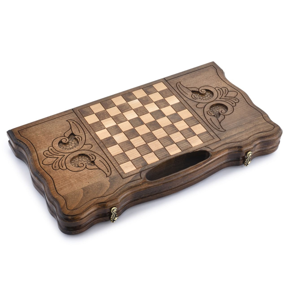 Нарды резные "Взгляд Орла" средние 50, Harutyunyan купить в Москве