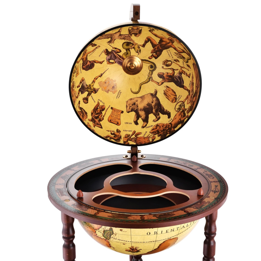 Глобус бар напольный "Элизабет", сфера 40 см купить в Москве Глобус бар напольный "Элизабет", сфера 40 см купить в Москве