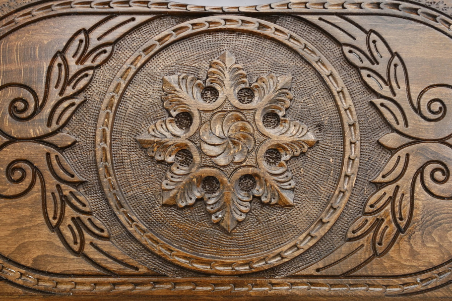 Нарды резные "Снежинка" средние 50, Harutyunyan купить в Москве