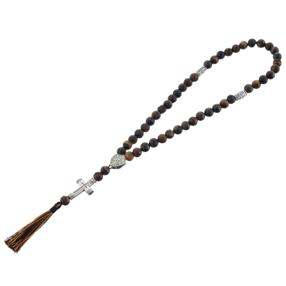 Четки переборные "Судьба" тигровый глаз, Беркутов К. Четки переборные "Судьба" тигровый глаз, Беркутов К.