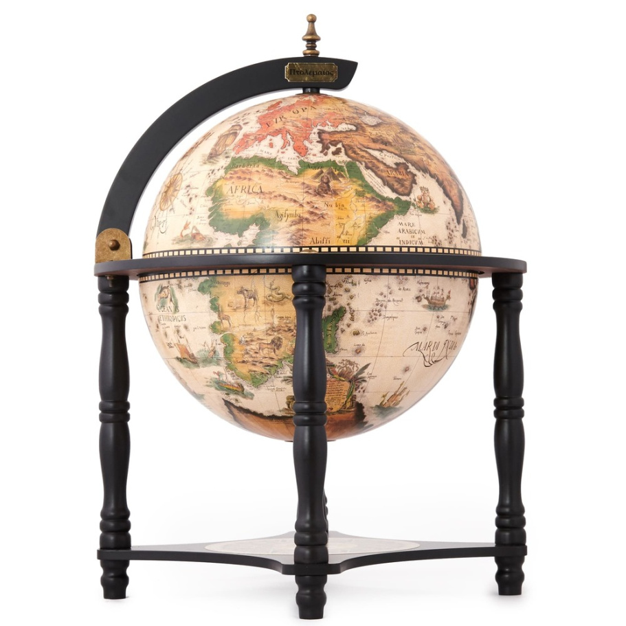 Глобус бар настольный "Ортелиус", сфера 33 см купить в Москве