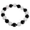 Браслет Аристей белый и черный камень 1.2 * 20, Давыдов