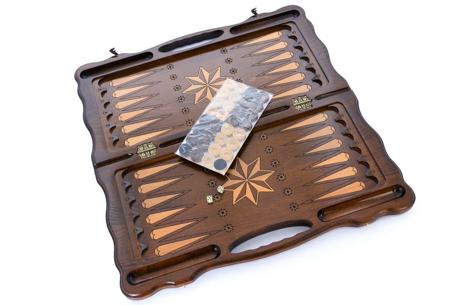 Нарды резные "Орел 3" большие 60, Harutyunyan купить в Москве