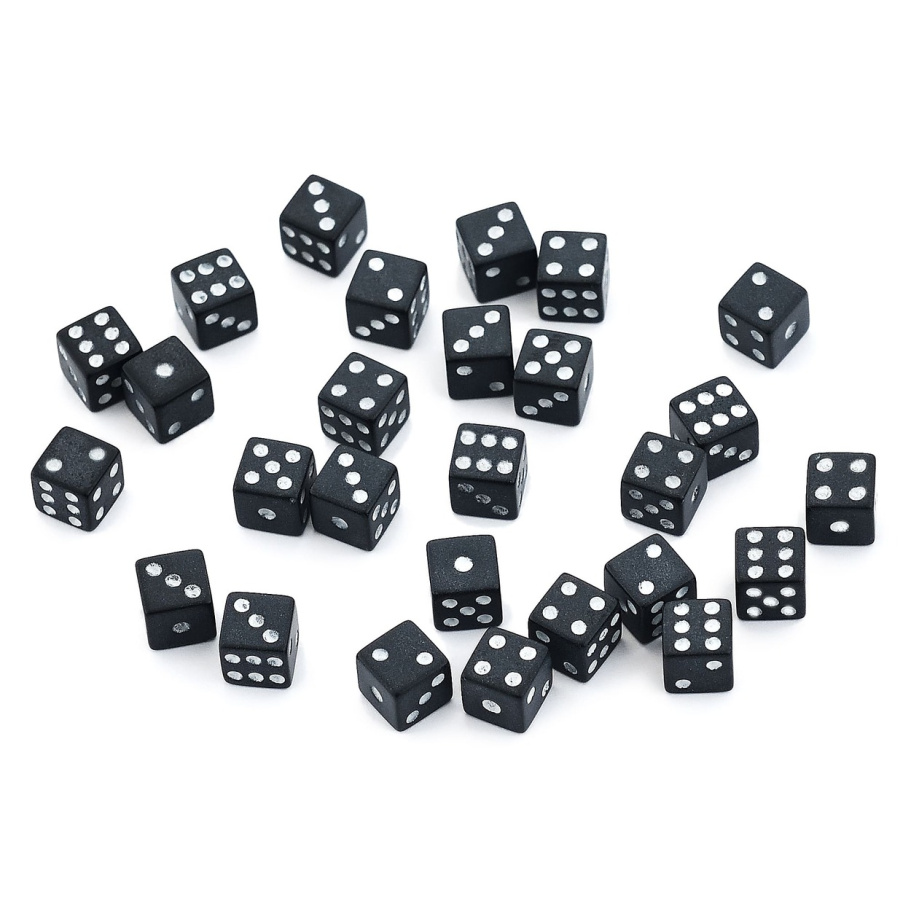 Кости игральные "Классика" пластик, черные, 7 мм (2 шт.) купить в Москве Кости игральные "Классика" пластик, черные, 7 мм (2 шт.) купить в Москве