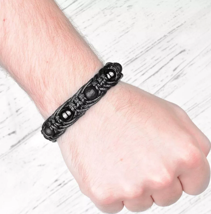 Браслет Алонсо плетенный, камень агат, 1 * 19 см купить в Москвы