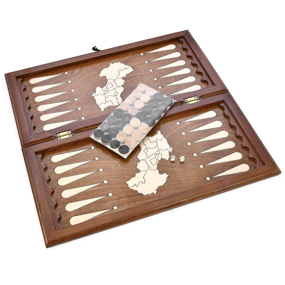 Нарды "Герб Армении"  большие 60, Harutyunyan купить в Москве