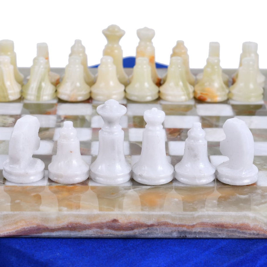 Шахматы из камня "Левант" мрамор и оникс 20 купить в Москве