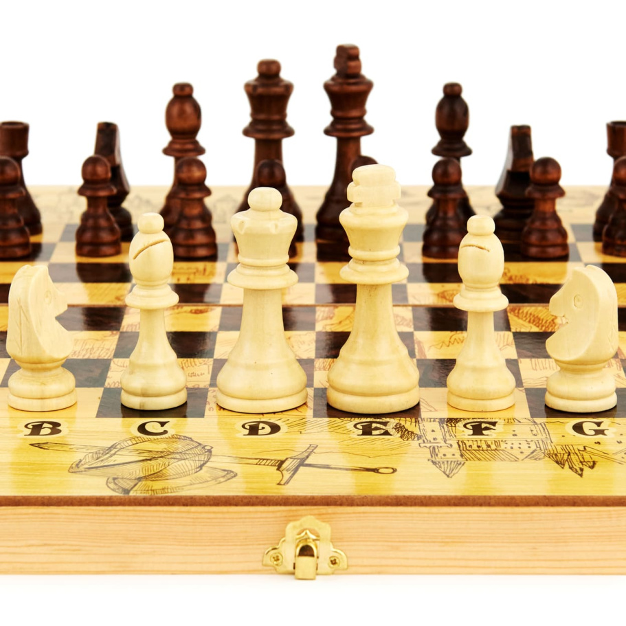 Шахматы + Нарды Рыцари, 50 купить в Москве