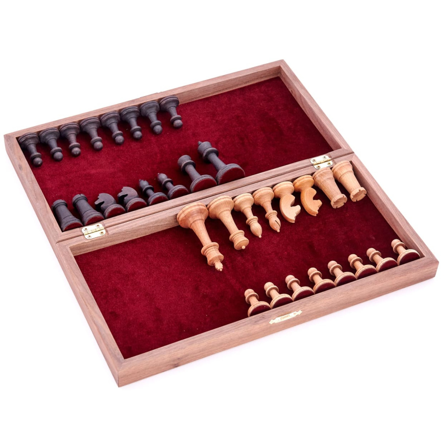 Шахматы складные "Ликбез" орех, WoodGames купить в Москве