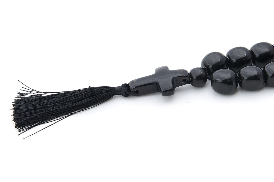 Четки Православные "Крест" черный камень, Давыдов С. купить в Москве