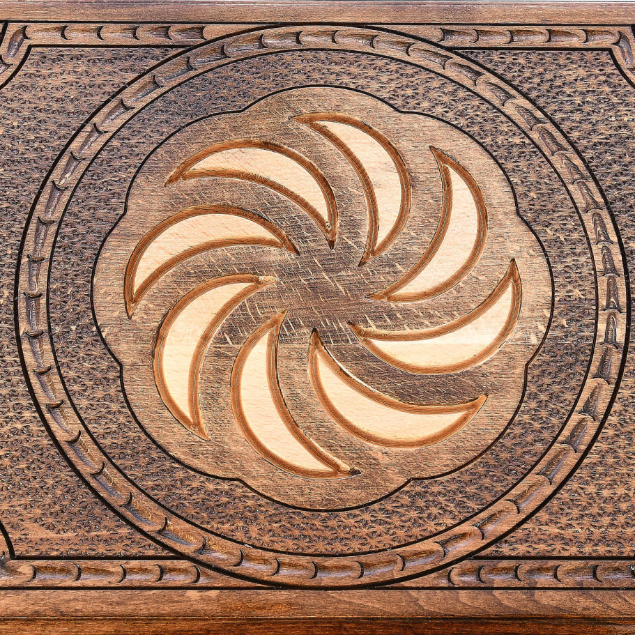 Нарды резные Рэкто "Орбита"  большие 60, Harutyunyan купить в Москве