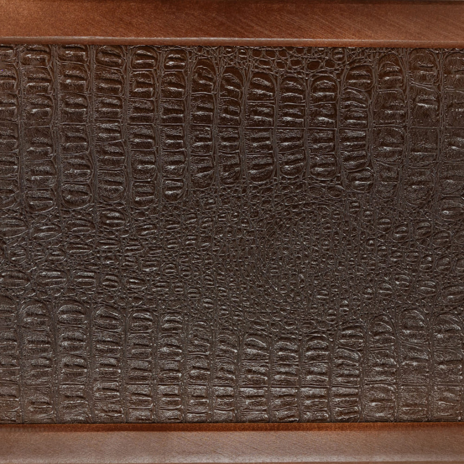 Нарды кожаные Пермские "Золотой крокодил" большие 60 купить в Москве