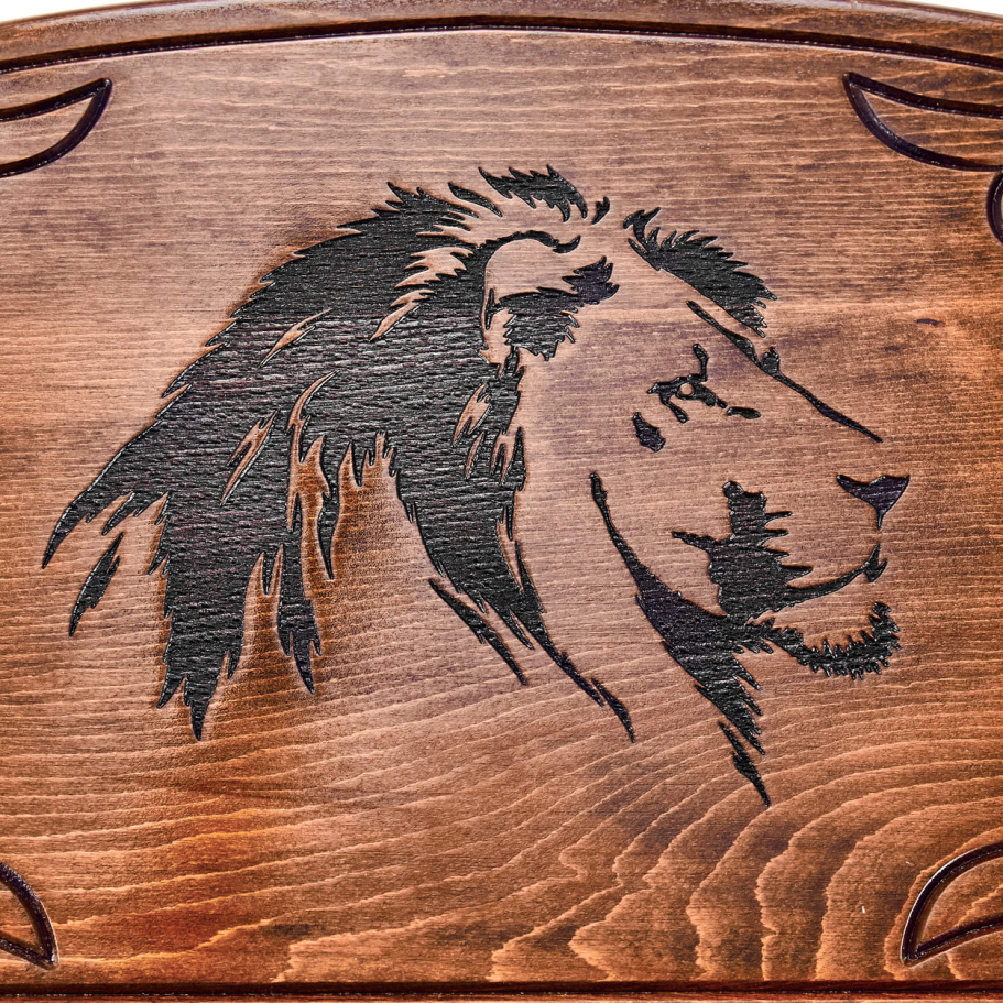 Нарды резные "Лев" большие 60, Даудов купить в Москве