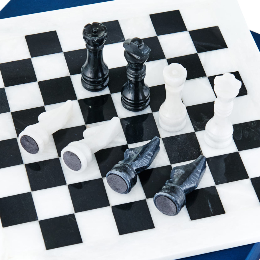 Шахматы каменные "Артер Карфаген" мрамор 40 купить в Москве Шахматы каменные "Артер Карфаген" мрамор 40 купить в Москве