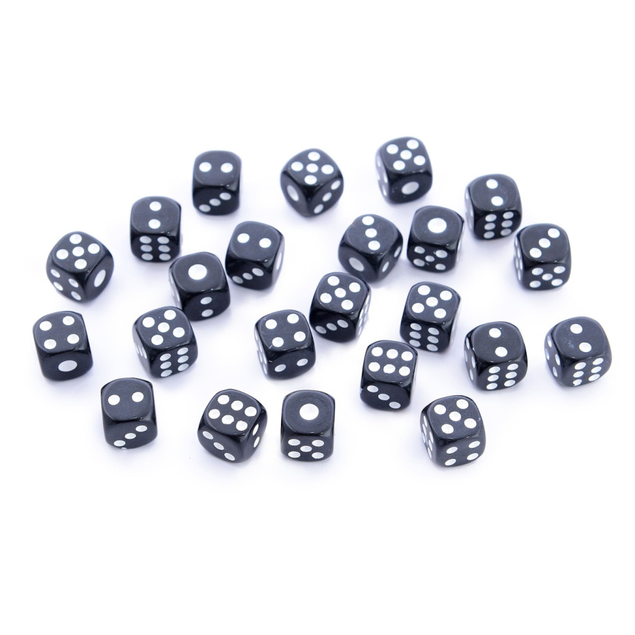 Кости игральные "Стандарт" пластик, черные, 15 мм (2 шт.) купить в Москве Кости игральные "Стандарт" пластик, черные, 15 мм (2 шт.) купить в Москве