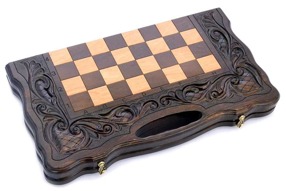 Шахматы + нарды резные "Королевские" 50, Harutyunyan купить в Москве