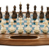 Шахматы + нарды резные "Топаз" 30 купить в Москве