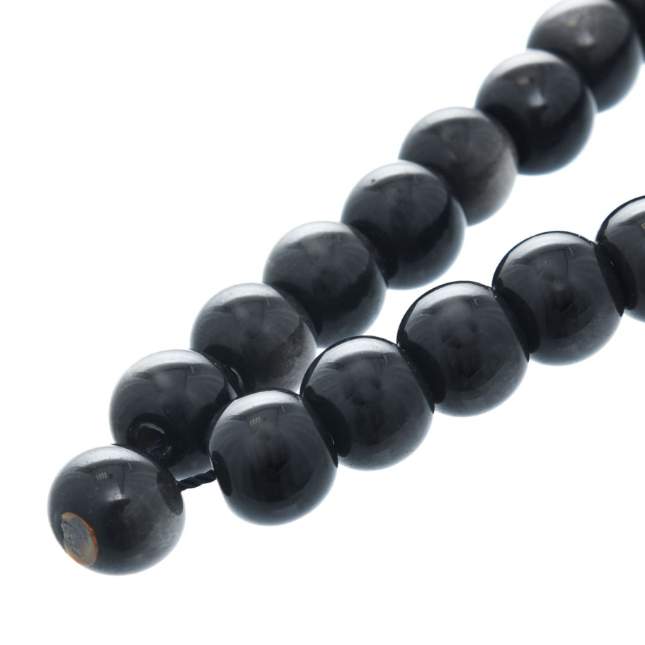 Четки с бусинами "Оскар" черный камень с лунным оттенком, Давыдов С. купить в Москве Четки с бусинами "Оскар" черный камень с лунным оттенком, Давыдов С. купить в Москве