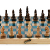 Шахматы + нарды резные "Лазурит" 40 купить в Москве