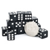 Кости игральные "Классика" пластик, черные, 12 мм (2 шт.) купить в Москве