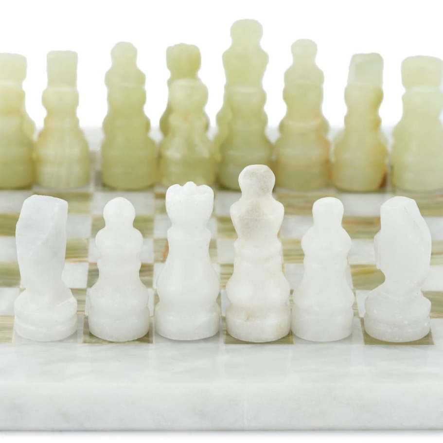 Шахматы из камня "Атлантида" мрамор и оникс 20 купить в Москве