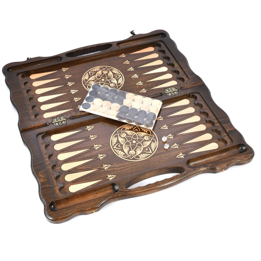 Нарды резные "Лошадиные Тинги" большие 60, Harutyunyan купить в Москве