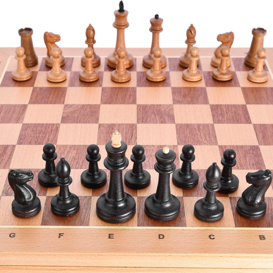 Шахматы в ларце "Стаунтон" бук, WoodGames купить в Москве