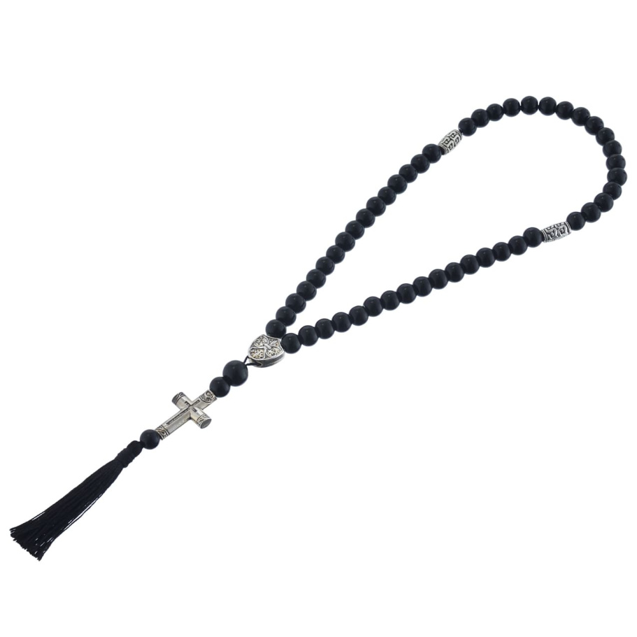 Четки переборные "Архангел" черный камень, Беркутов К. Четки переборные "Архангел" черный камень, Беркутов К.