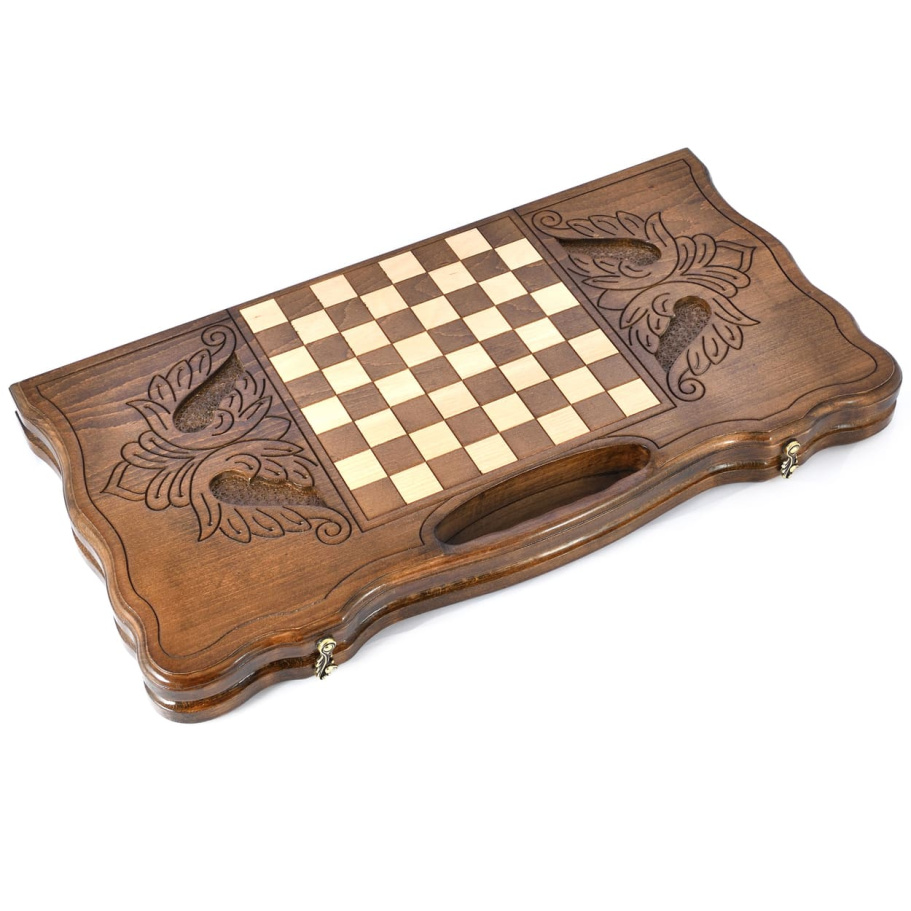 Нарды резные "Лев со звездами" большие 60, Harutyunyan купить в Москве