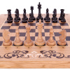 Шахматы + нарды резные "Венеция" дуб купить в Москве