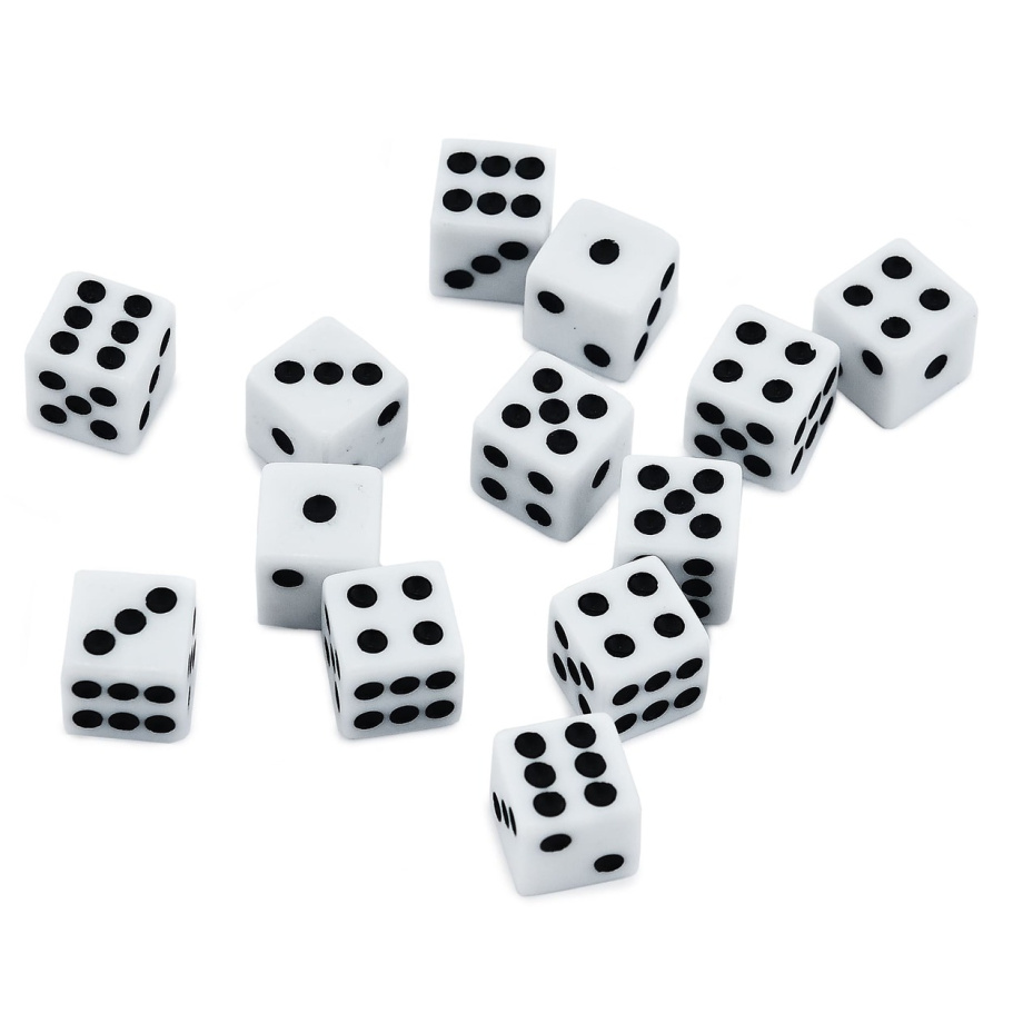 Кости игральные "Классика" пластик, белые, 10 мм (2 шт.) купить в Москве Кости игральные "Классика" пластик, белые, 10 мм (2 шт.) купить в Москве