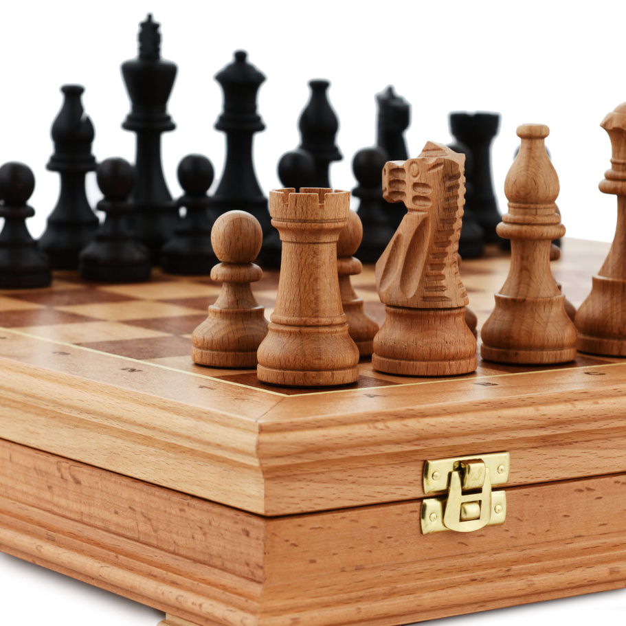 Шахматы в ларце "Титанид" бук купить в Москве