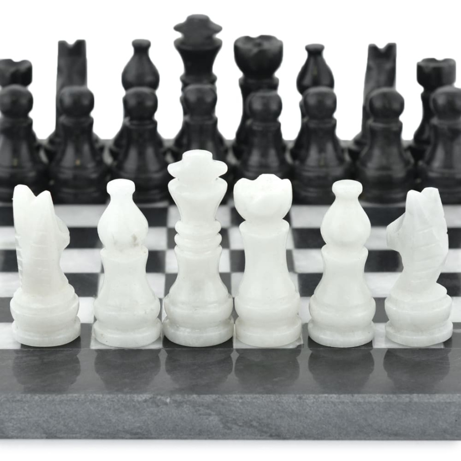 Шахматы из камня "Олимп" мрамор 20 купить в Москве