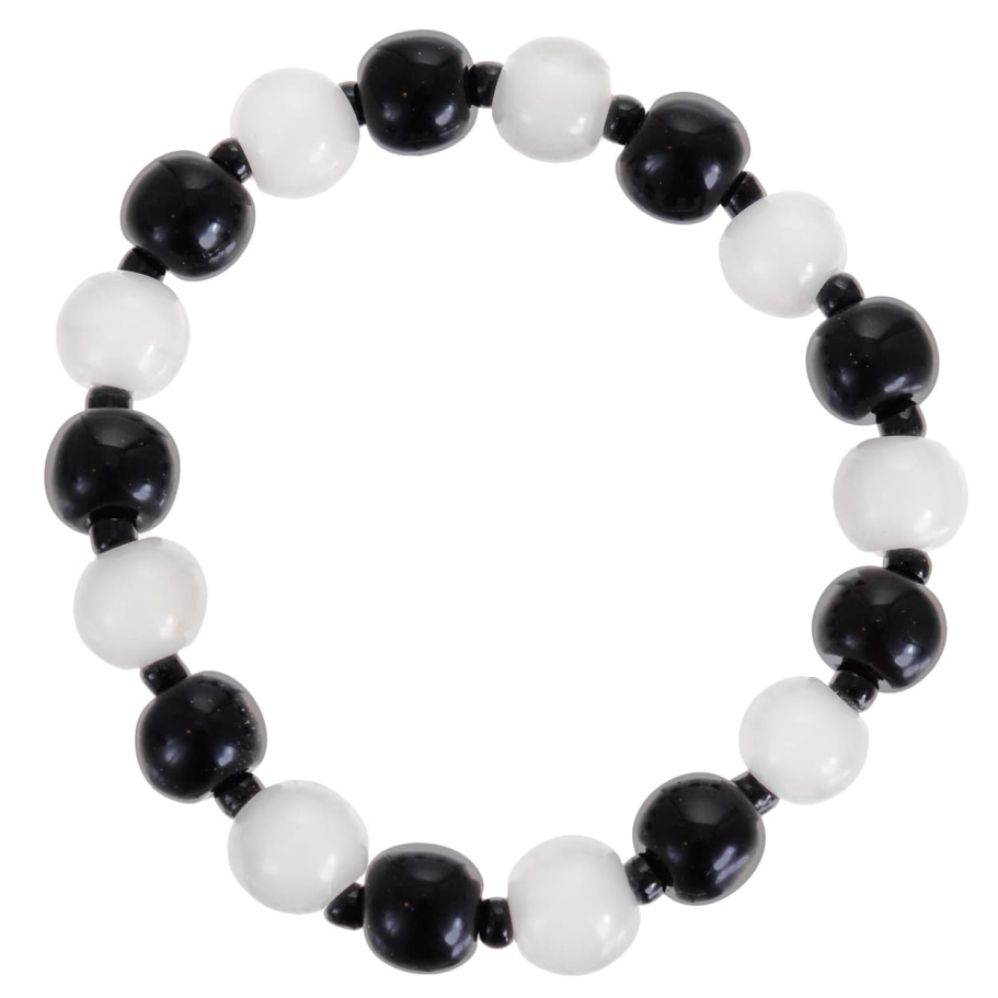 Браслет Аристей белый и черный камень 1.2 * 20, Давыдов купить в Москвы