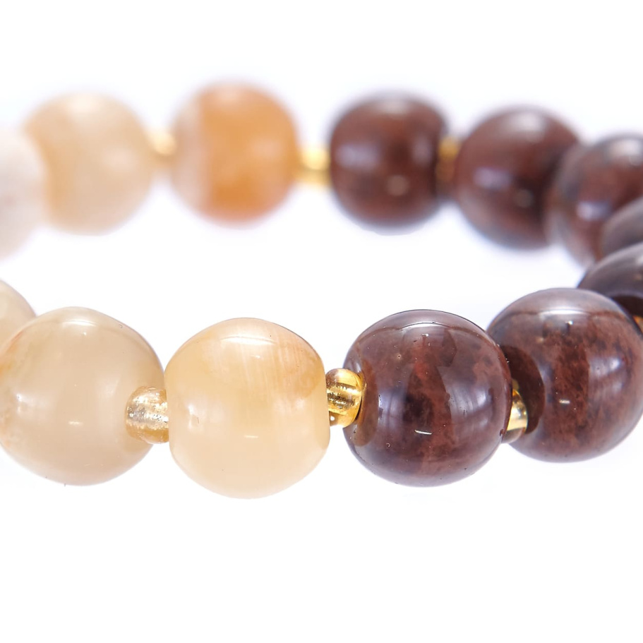 Браслет Либер желтый и коричневый камень 1.2 * 20, Давыдов купить в Москвы